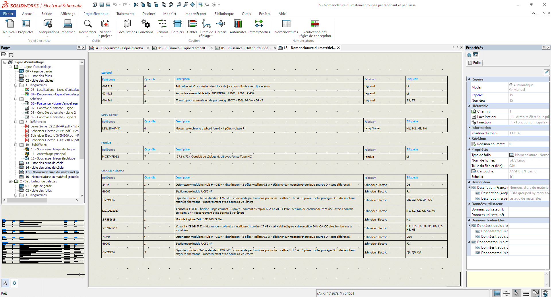 solidworks electrical schémas